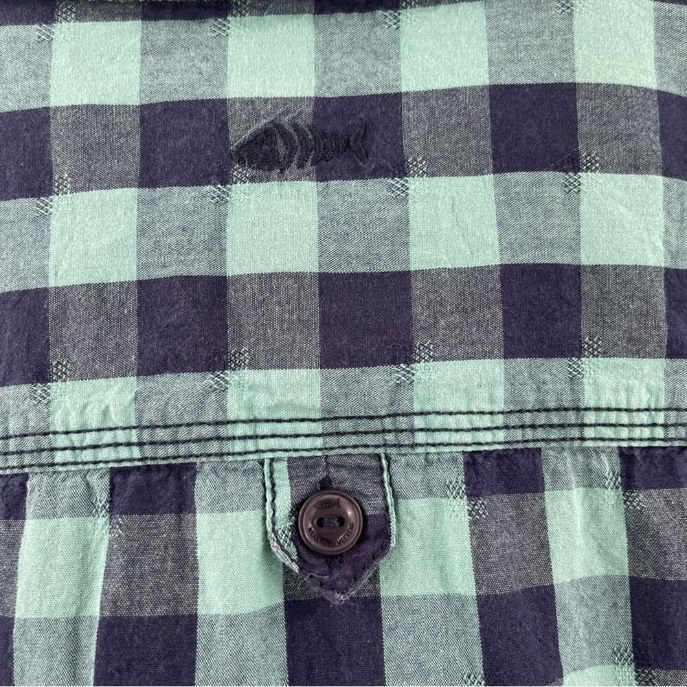 WEIRD FISH Button Down Shirt Small Short Sleeve Buffalo Check Lifestyle Outdoor - Picture 11 of 15